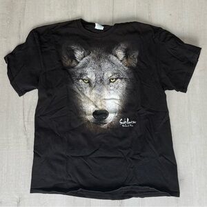 Black Wolf Graphic T-Shirt